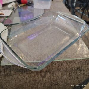 Anchor Hocking 9x13 Clear Glass Baking Dish Casserole Pan Ovenware 3 Qt USA